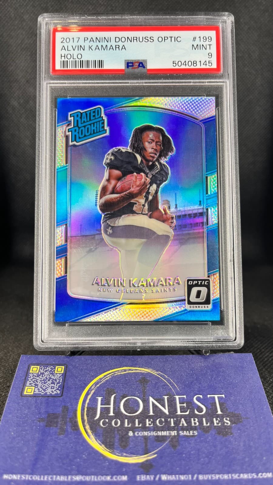 Alvin Kamara 2017 panini Donruss Optic