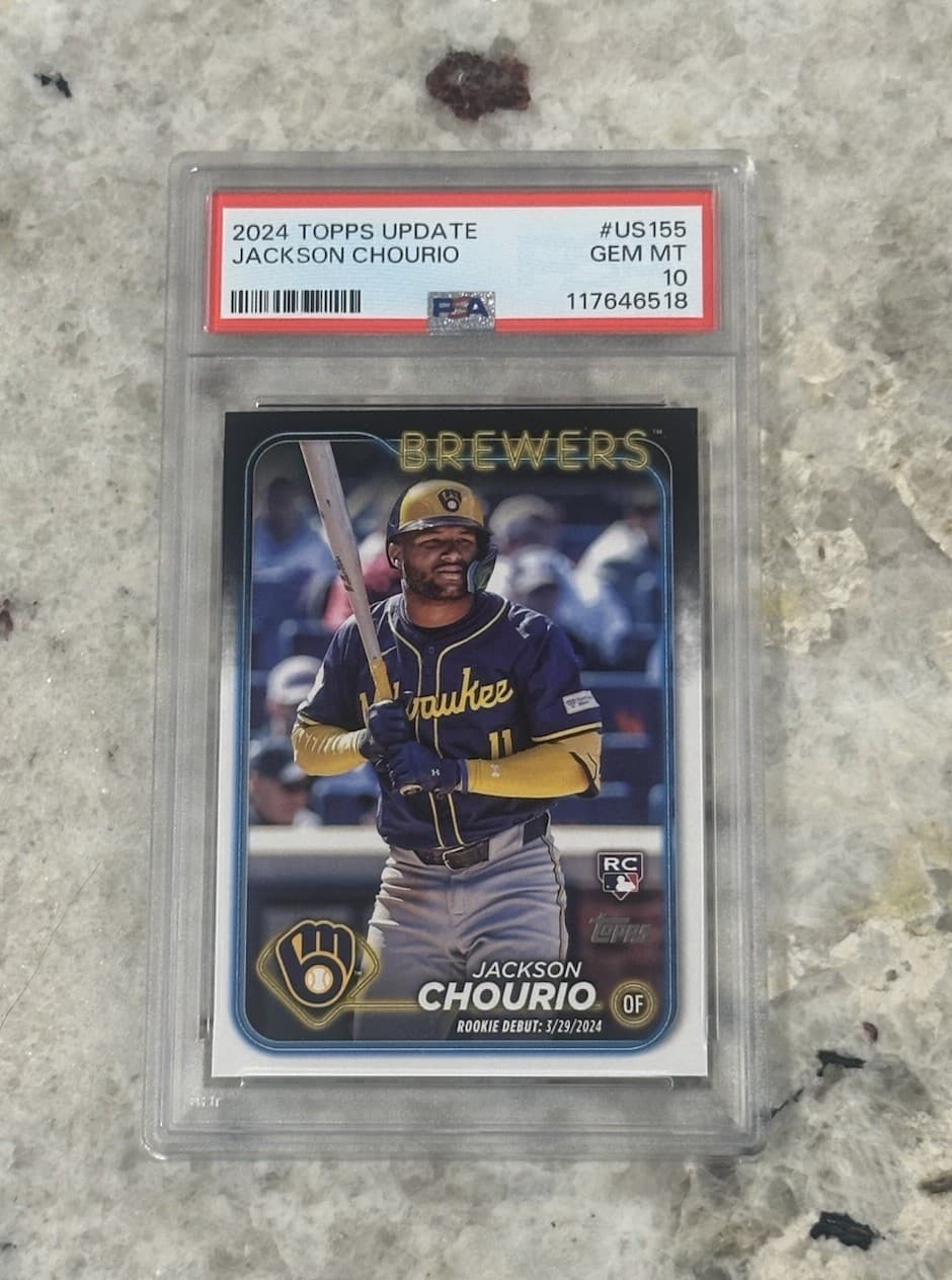 Jackson Chourio 2024 topps Topps Update Rookie Debut