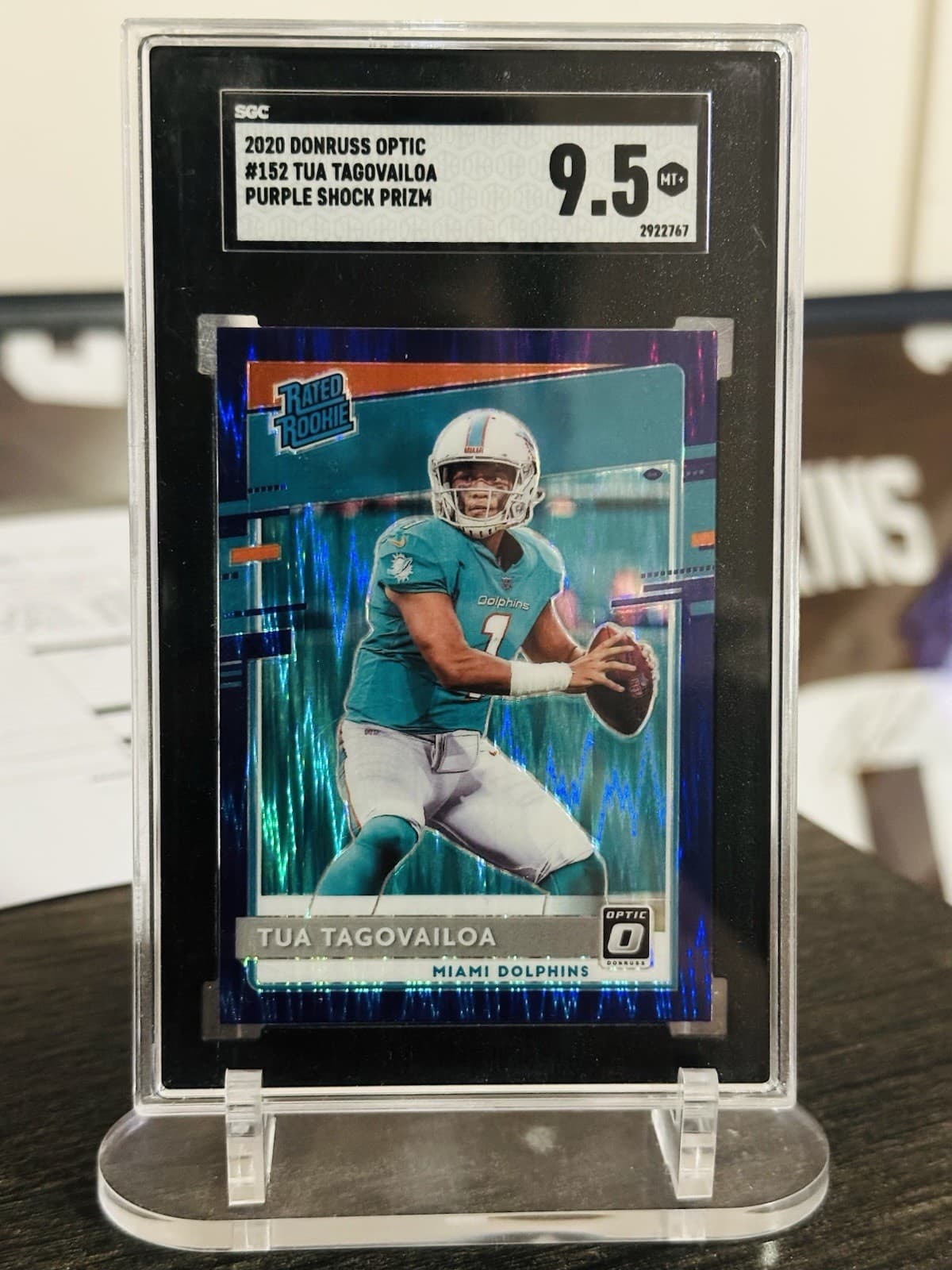 Tua Tagovailoa 2020 panini Donruss Optic