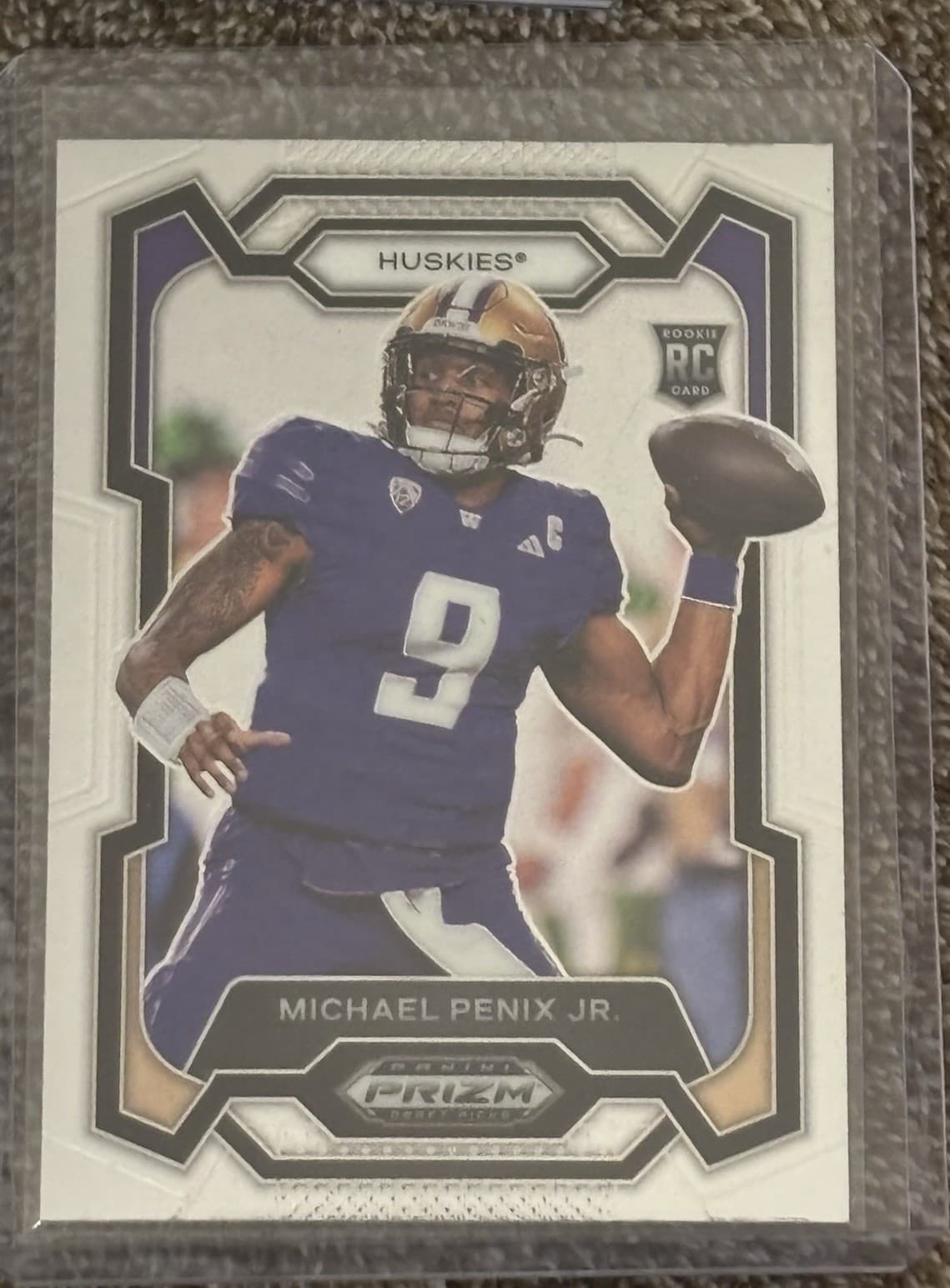 Michael Penix Jr. 2024 panini Prizm Draft Picks Red Ice
