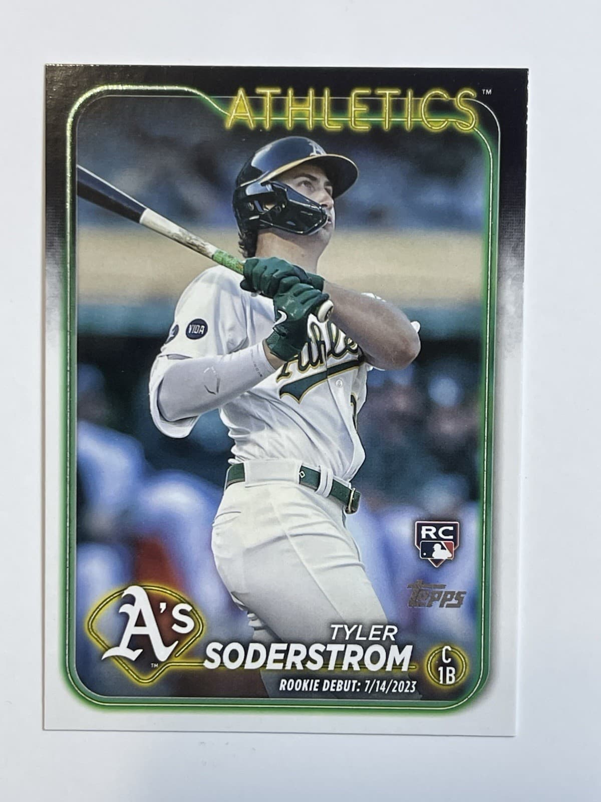 Tyler Soderstrom 2024 topps Topps Update Rookie Debut