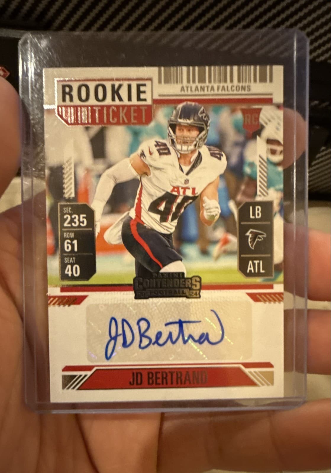 JD Bertrand trading card