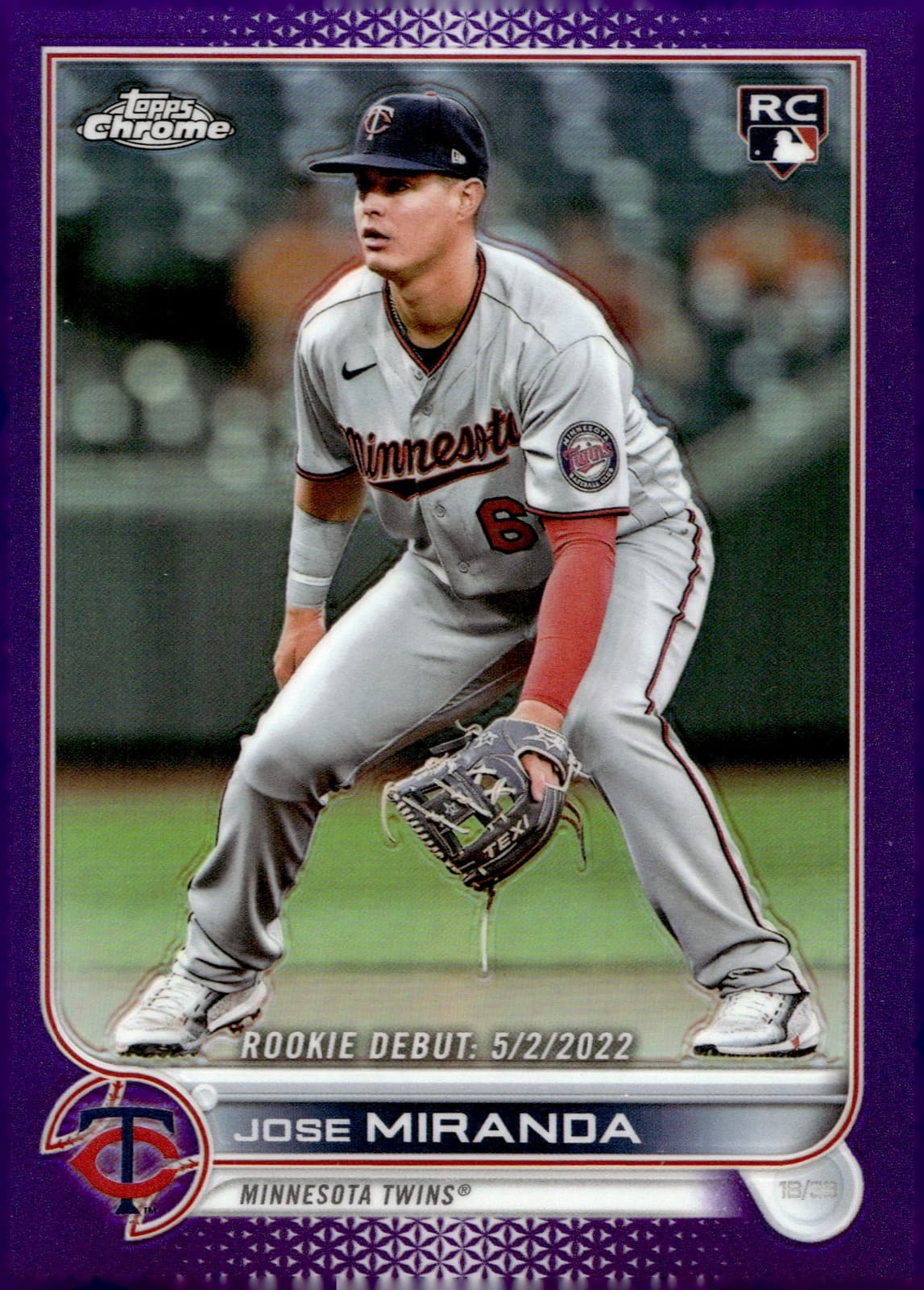 Jose Miranda 2022 topps Topps Chrome Update