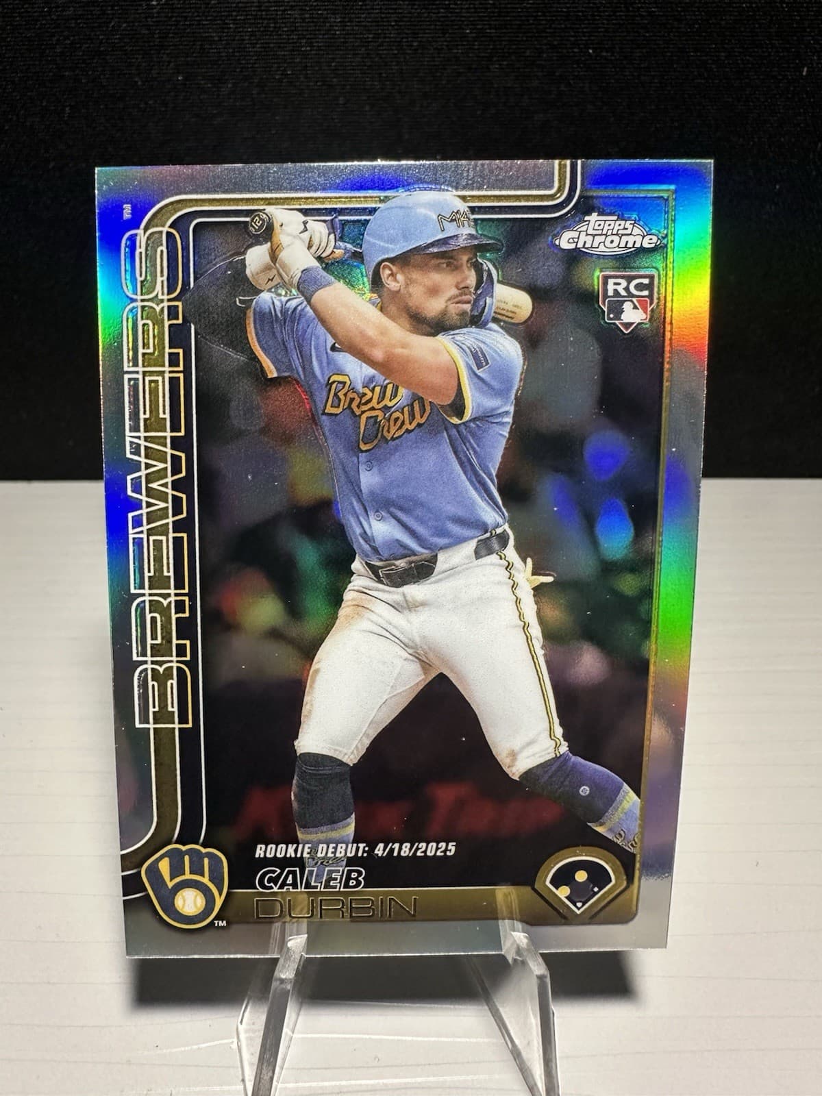 Caleb Durbin 2025 topps Topps Chrome Update Sapphire