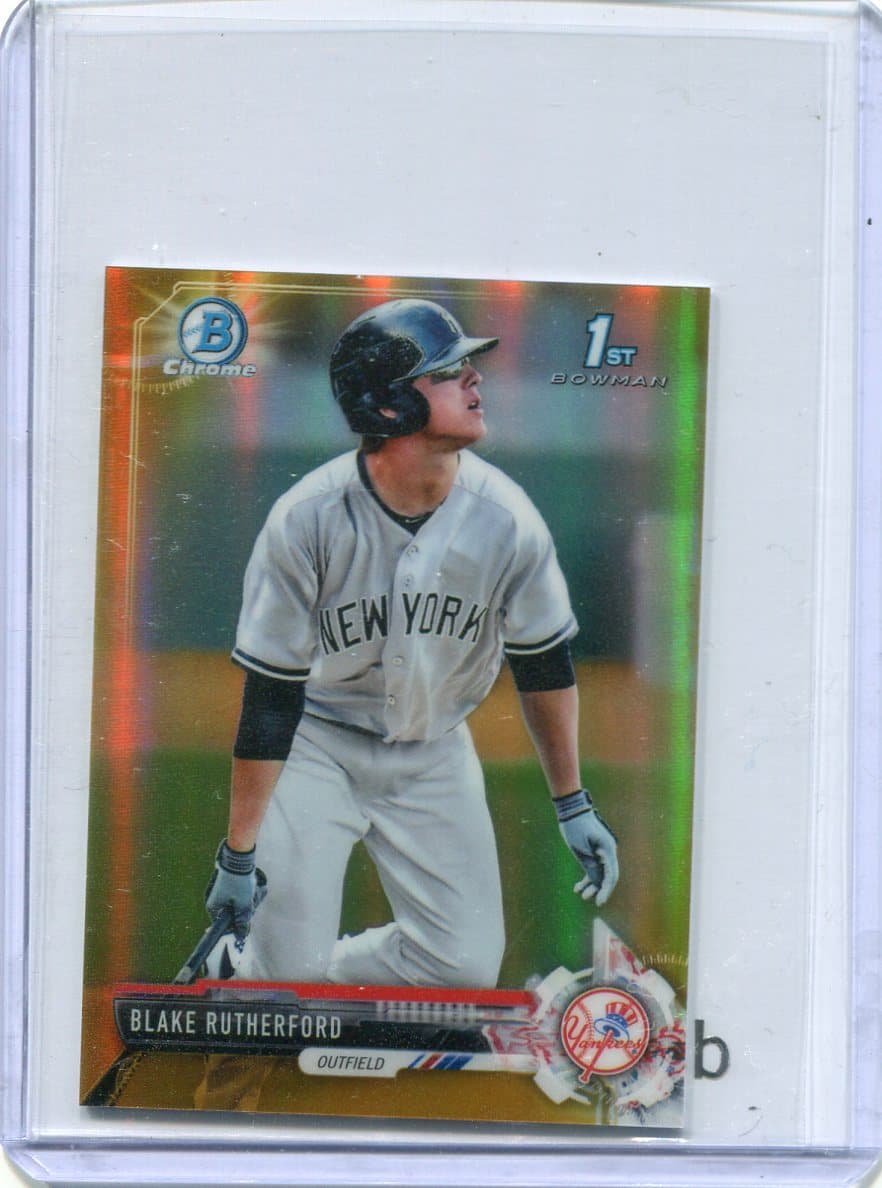 Blake Rutherford trading card