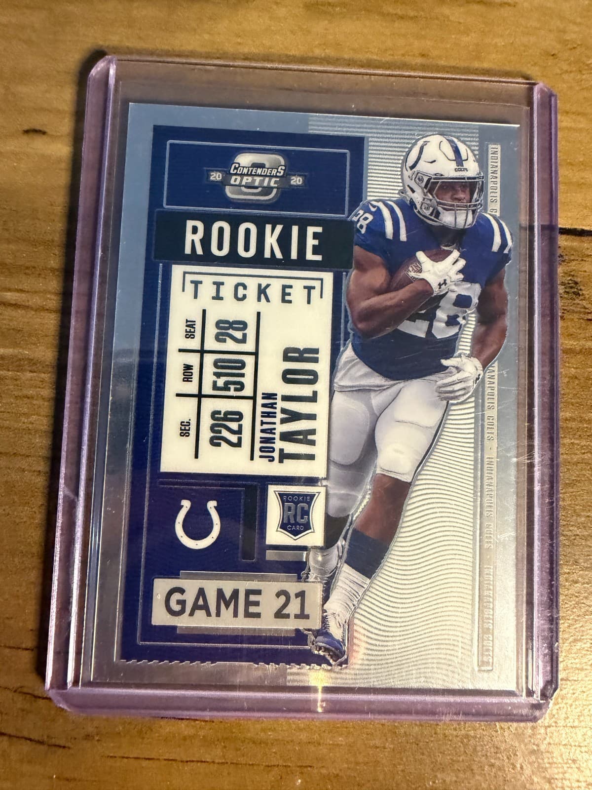 Jonathan Taylor 2020 panini Panini Contenders Optic