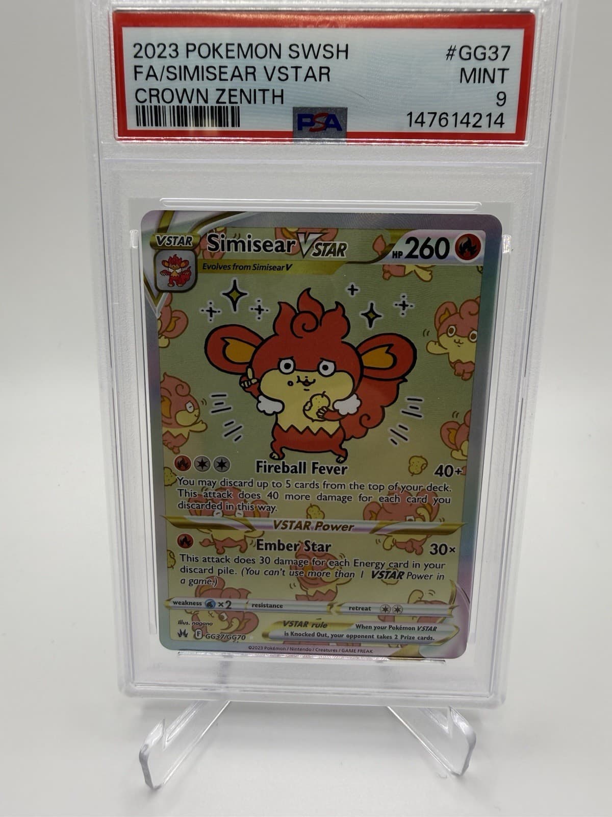 Simisear VSTAR trading card