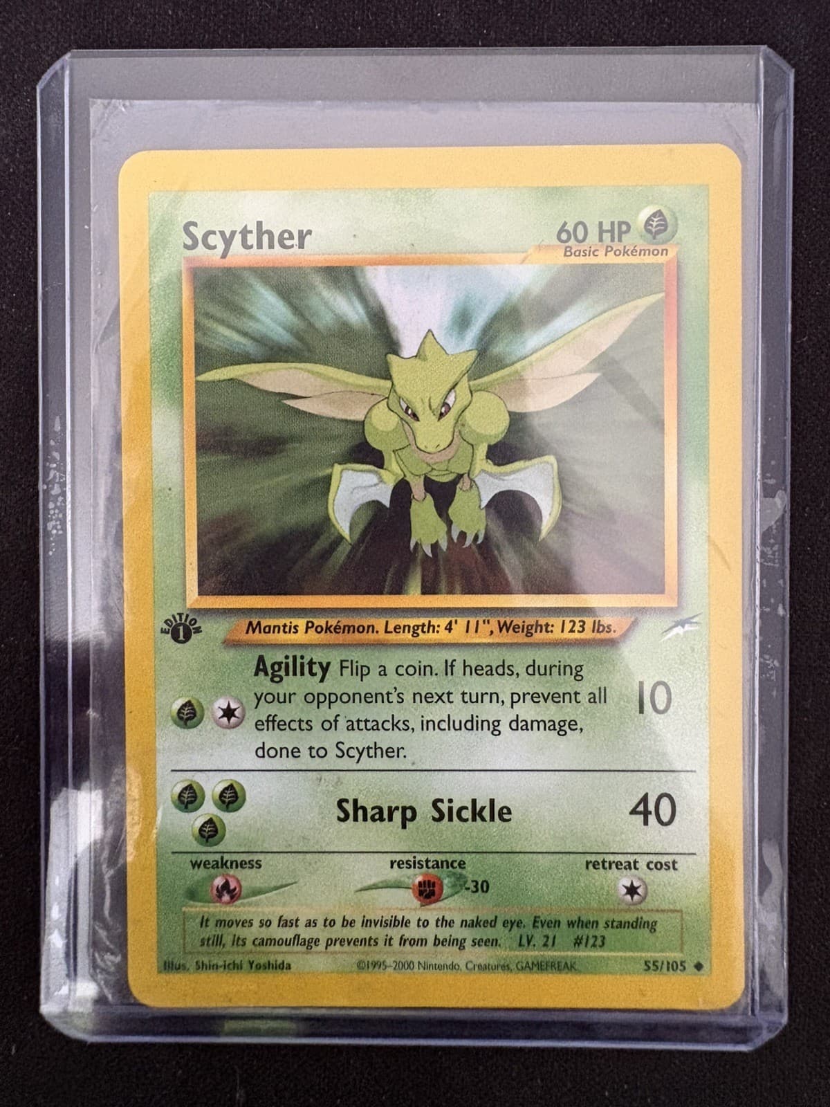 Scyther 2002 Pokemon Neo Destiny 1st Edition