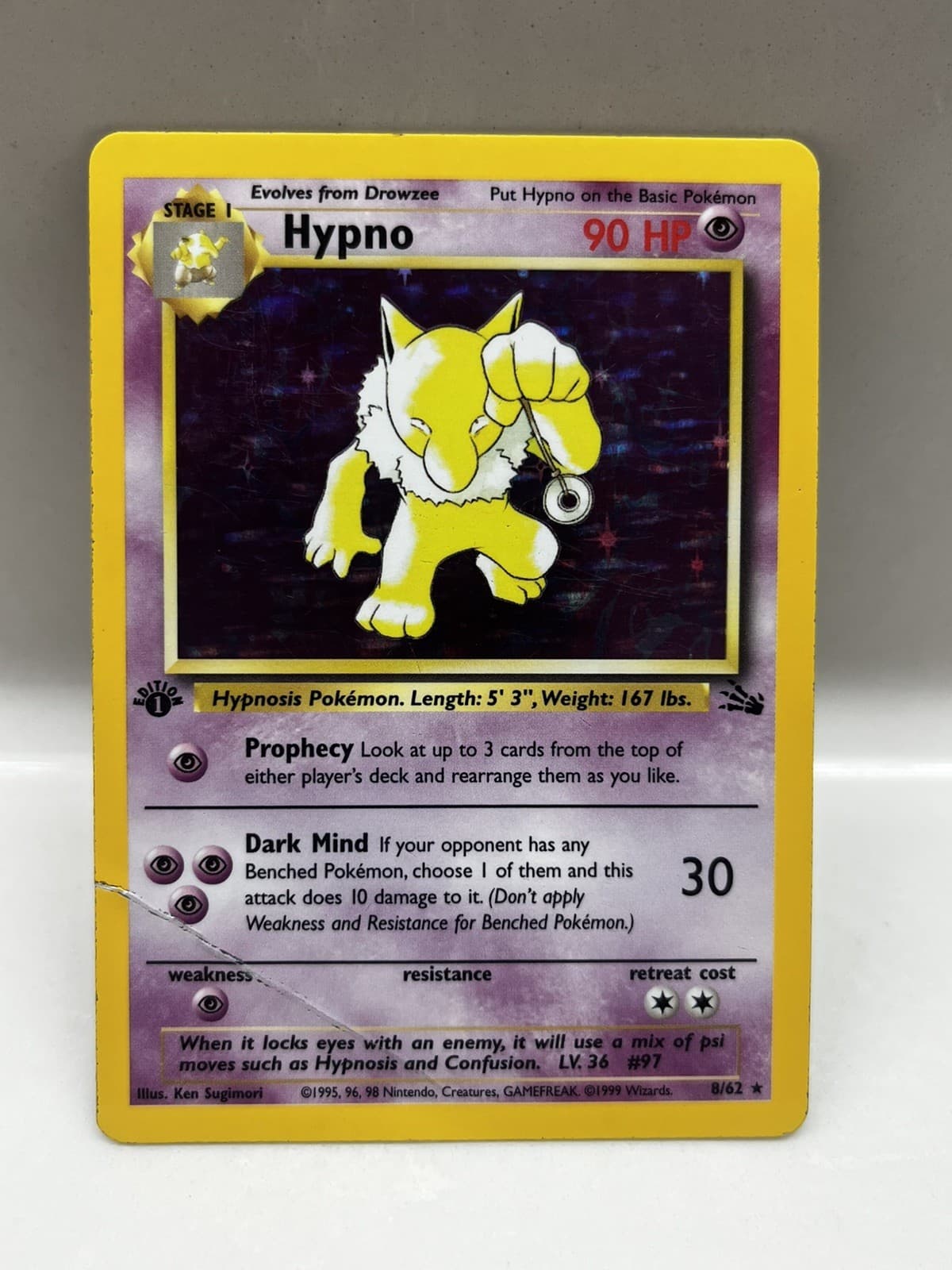 Hypno 1999 Pokemon Fossil