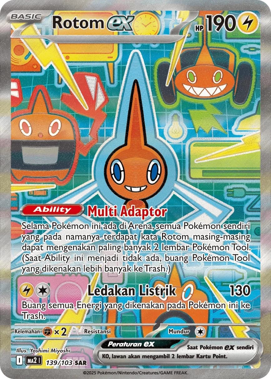 Rotom ex trading card