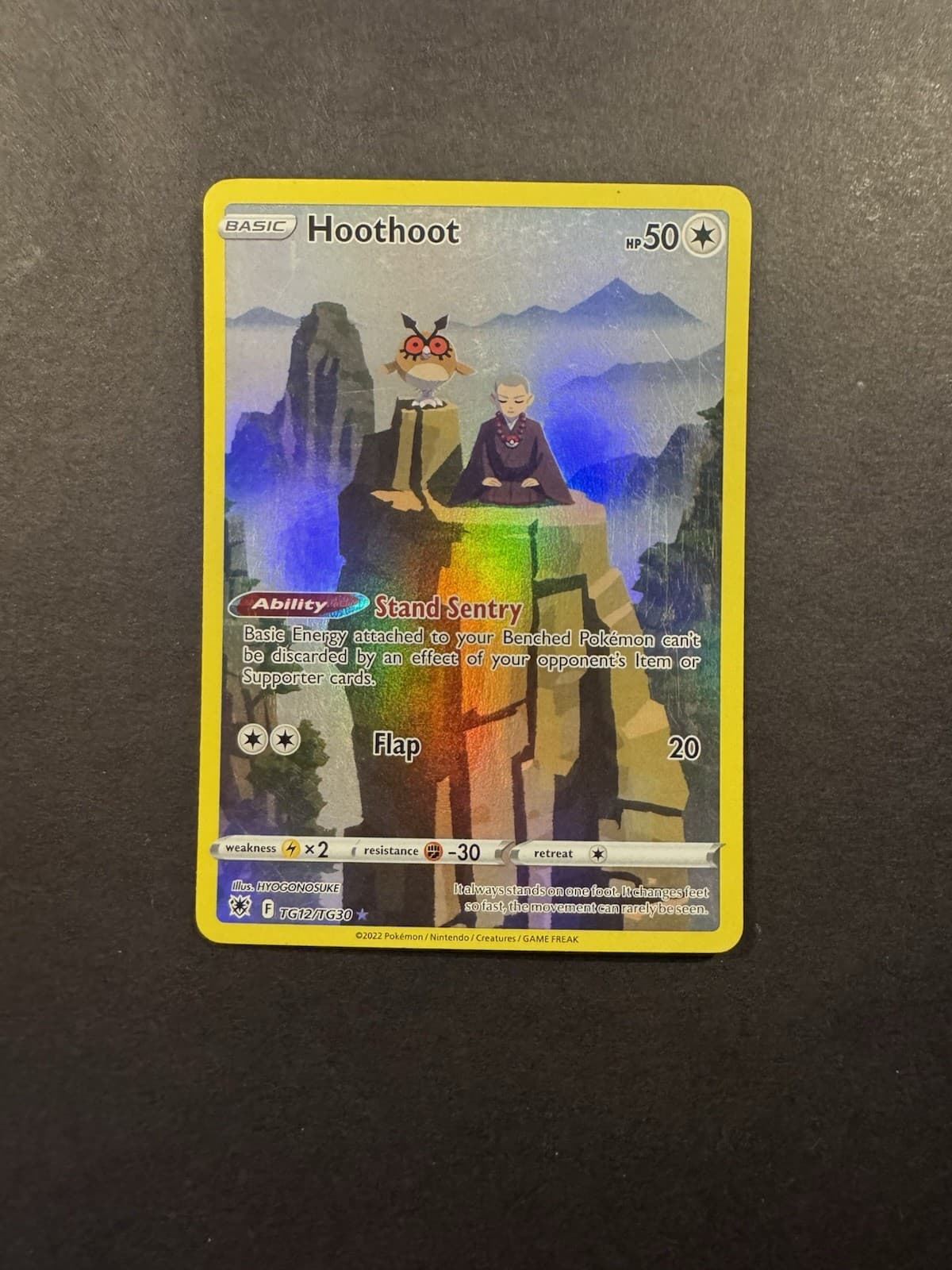 Hoothoot trading card