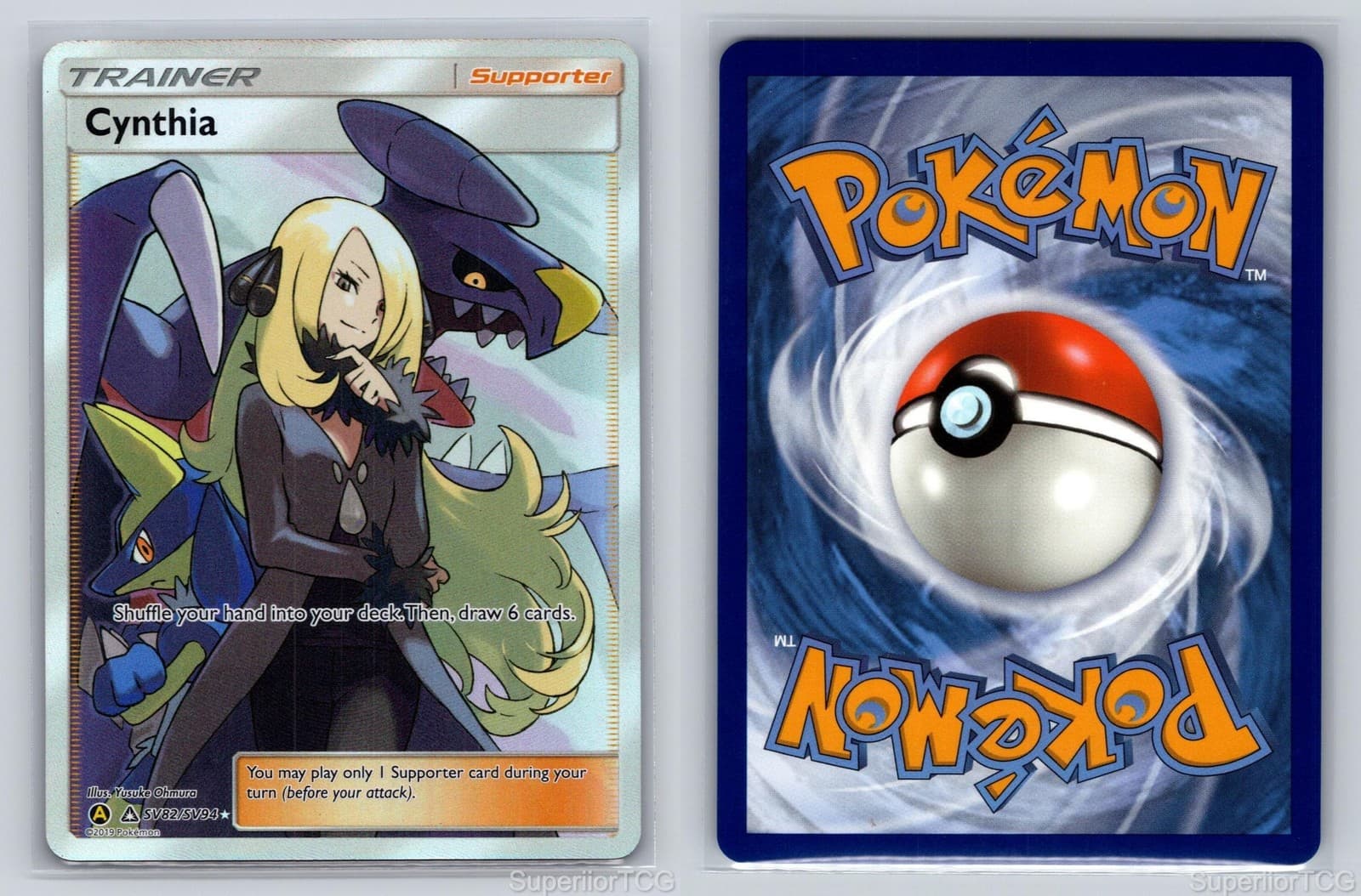 Cynthia trading card
