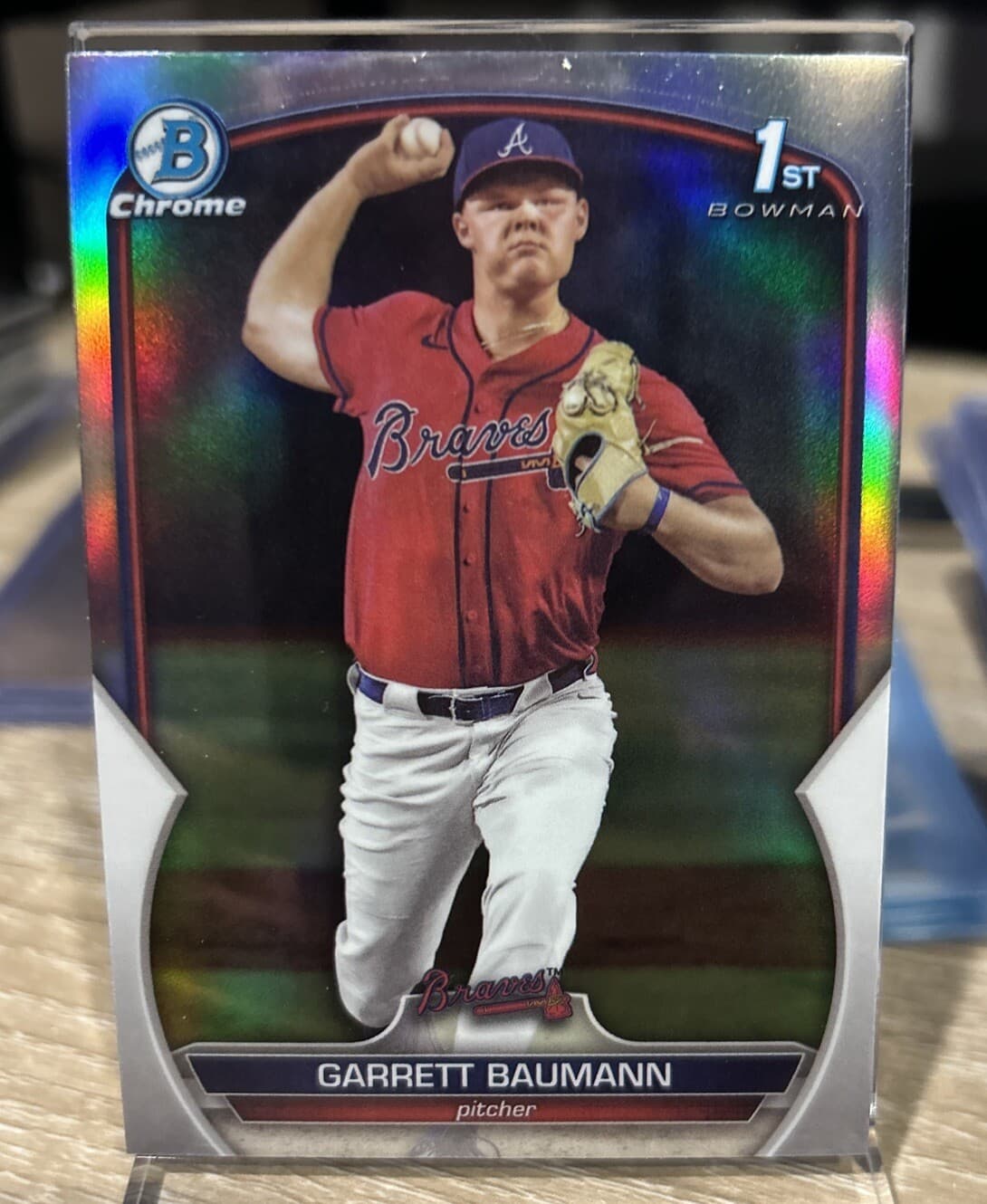 Garrett Baumann trading card