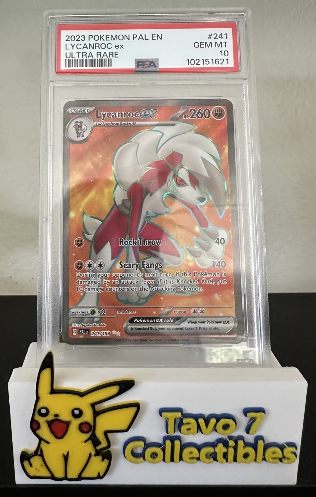 Lycanroc ex trading card