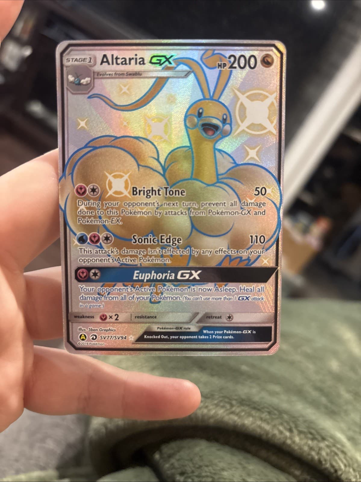 Altaria-GX trading card
