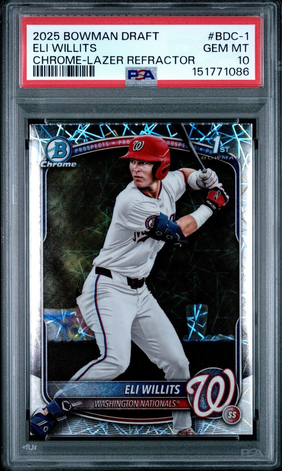 Eli Willits trading card