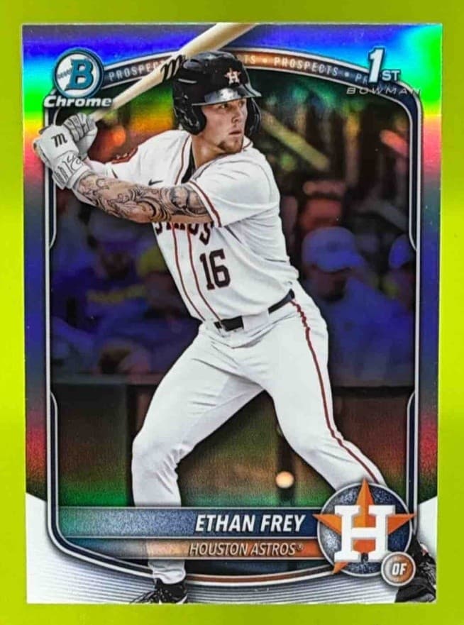 Ethan Frey trading card