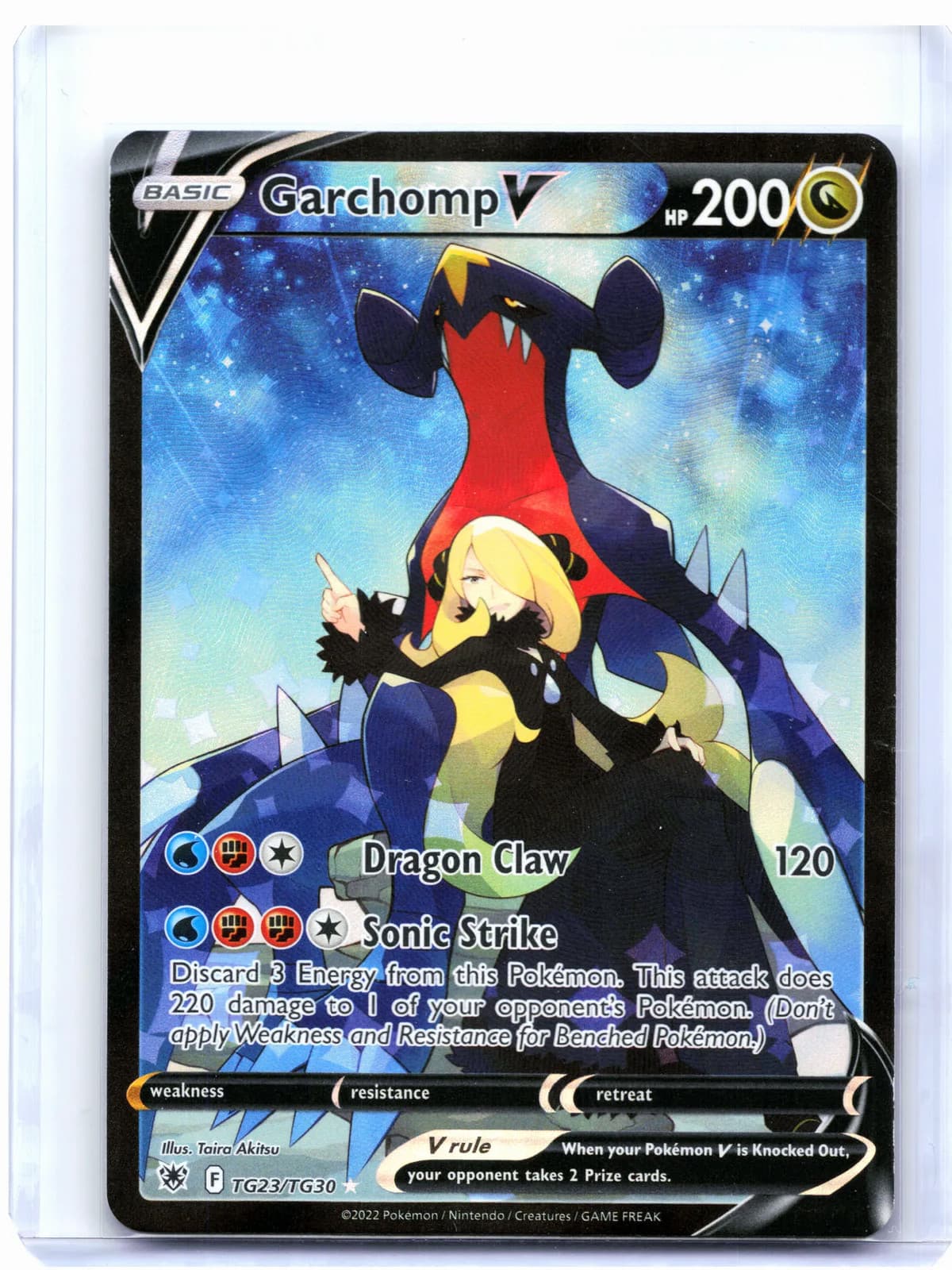 Garchomp V trading card