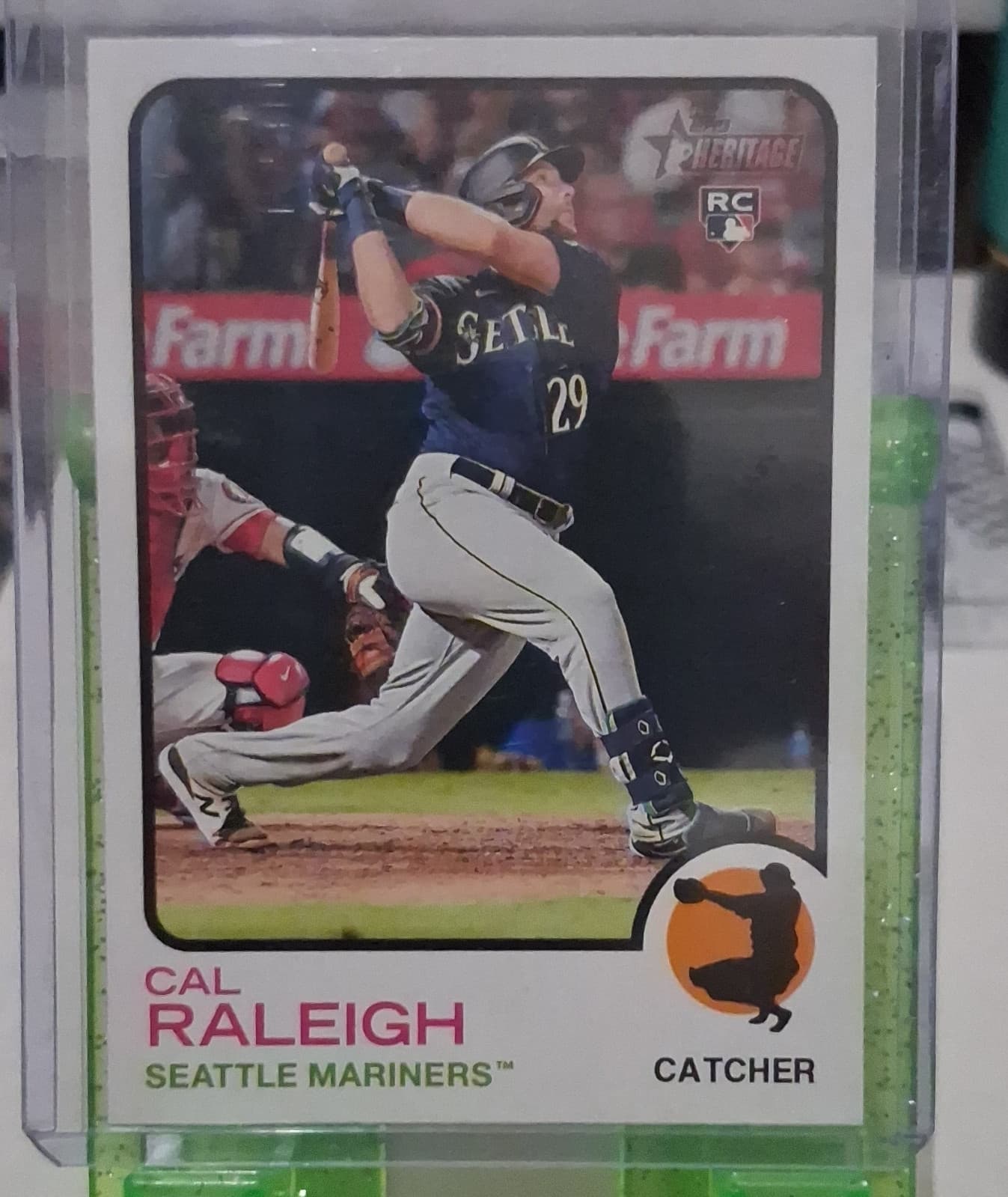 Cal Raleigh 2022 topps Topps Heritage