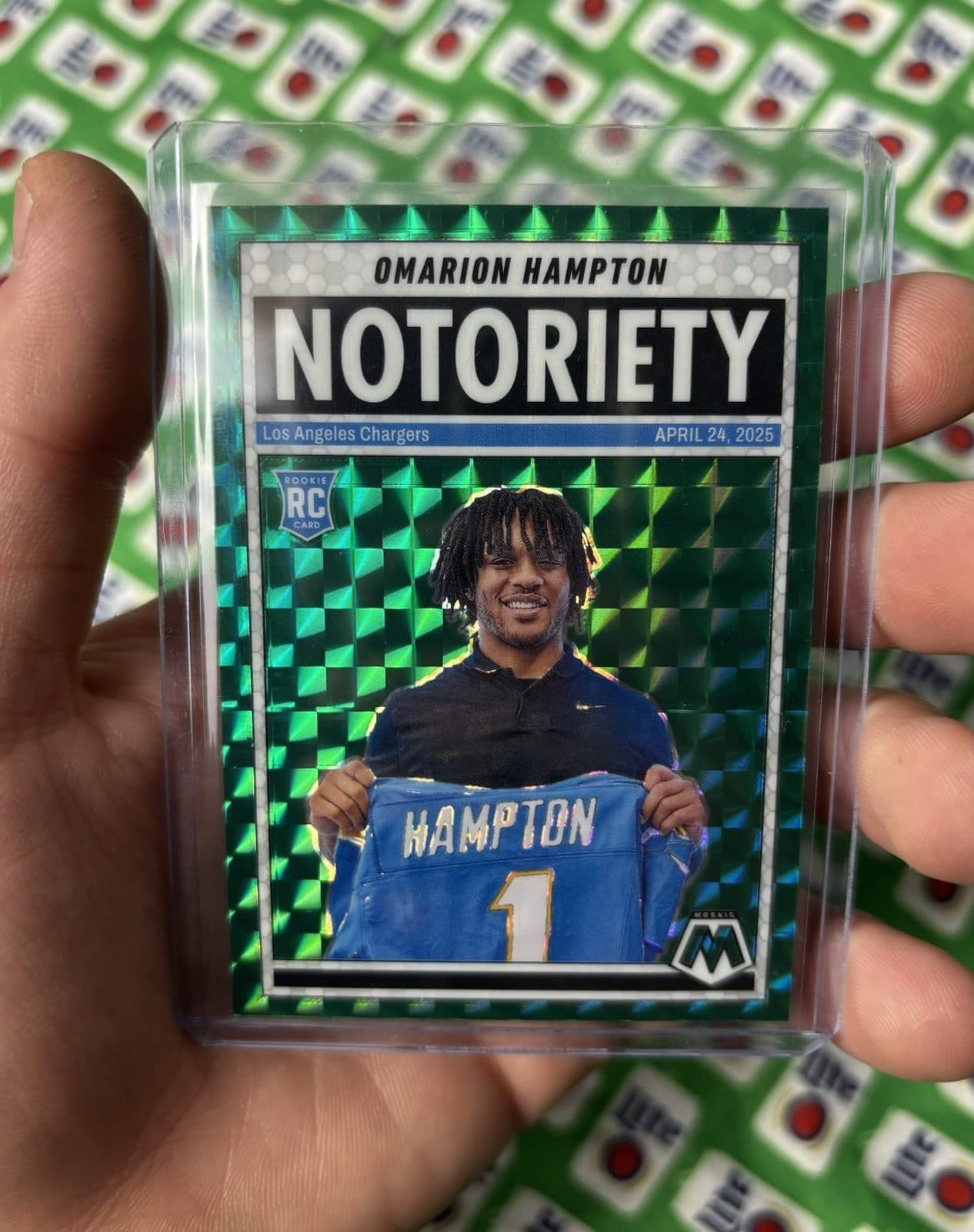 Omarion Hampton 2025 panini Mosaic