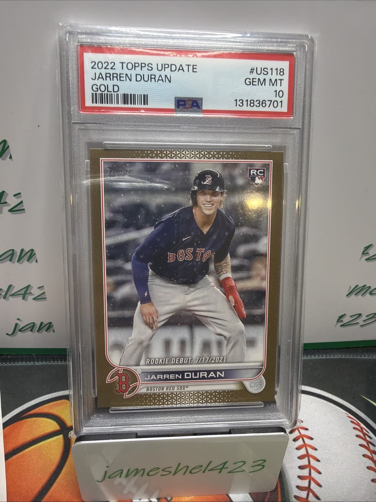 Jarren Duran 2022 topps