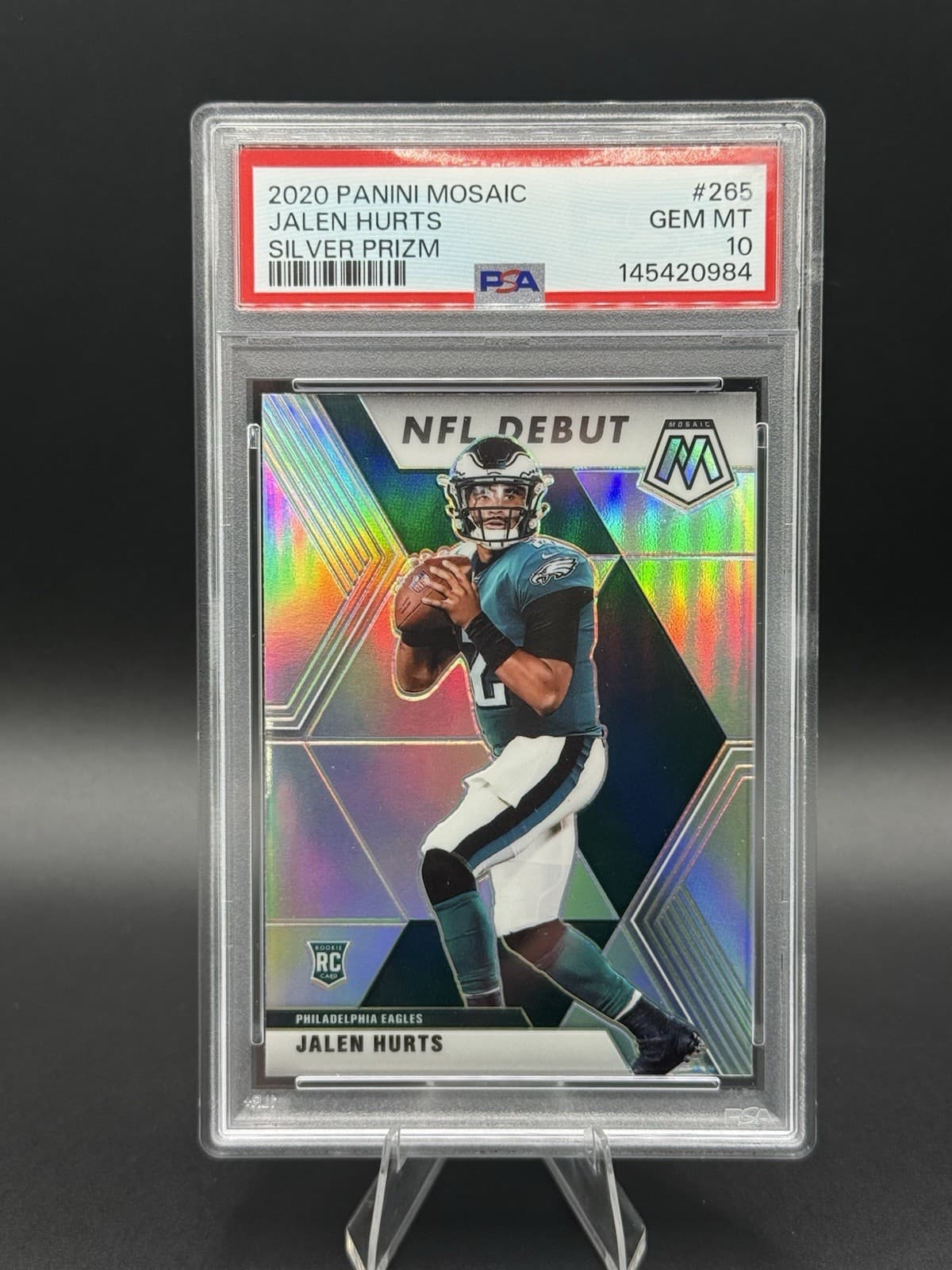 Jalen Hurts 2020 panini Mosaic NFL Debut
