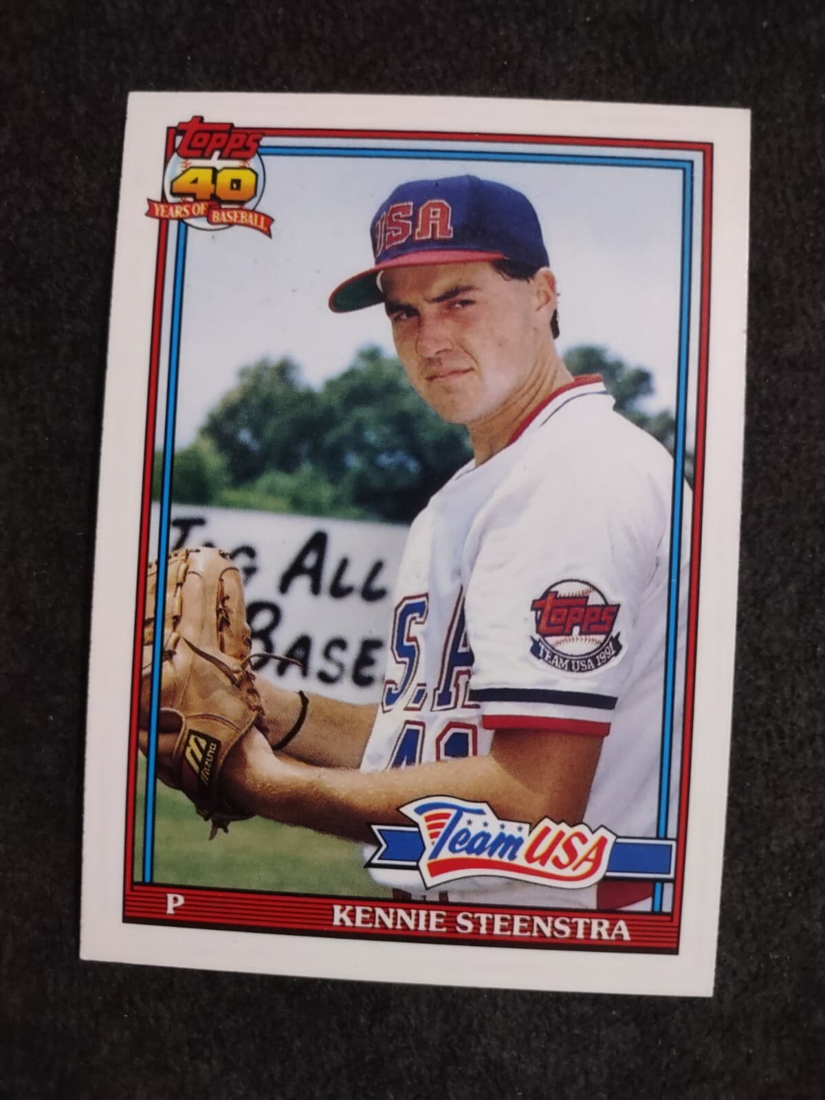 Kennie Steenstra trading card