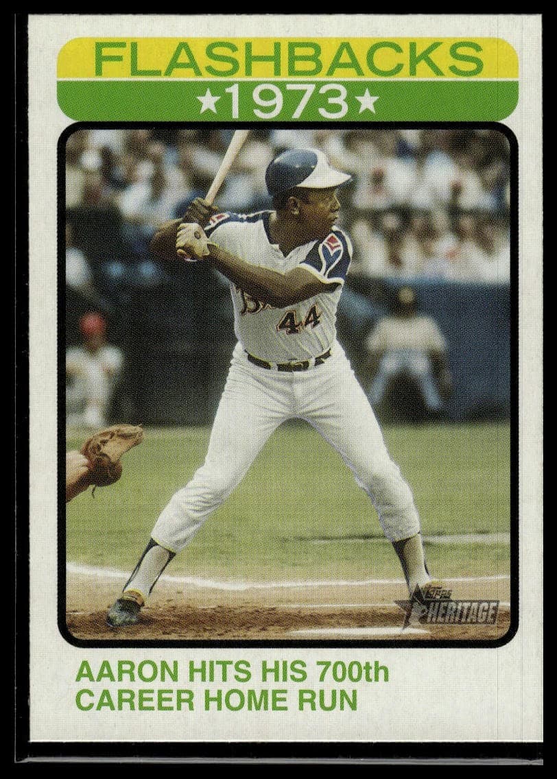 Hank Aaron 2022 topps Topps Heritage