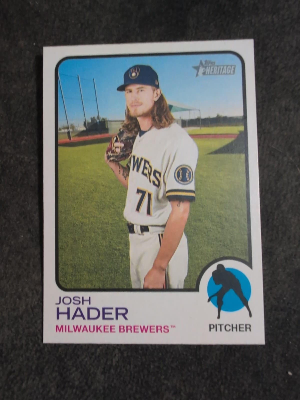 Josh Hader 2022 topps Topps Heritage
