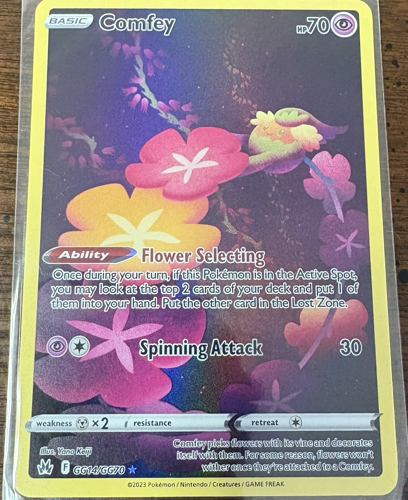 Comfey trading card