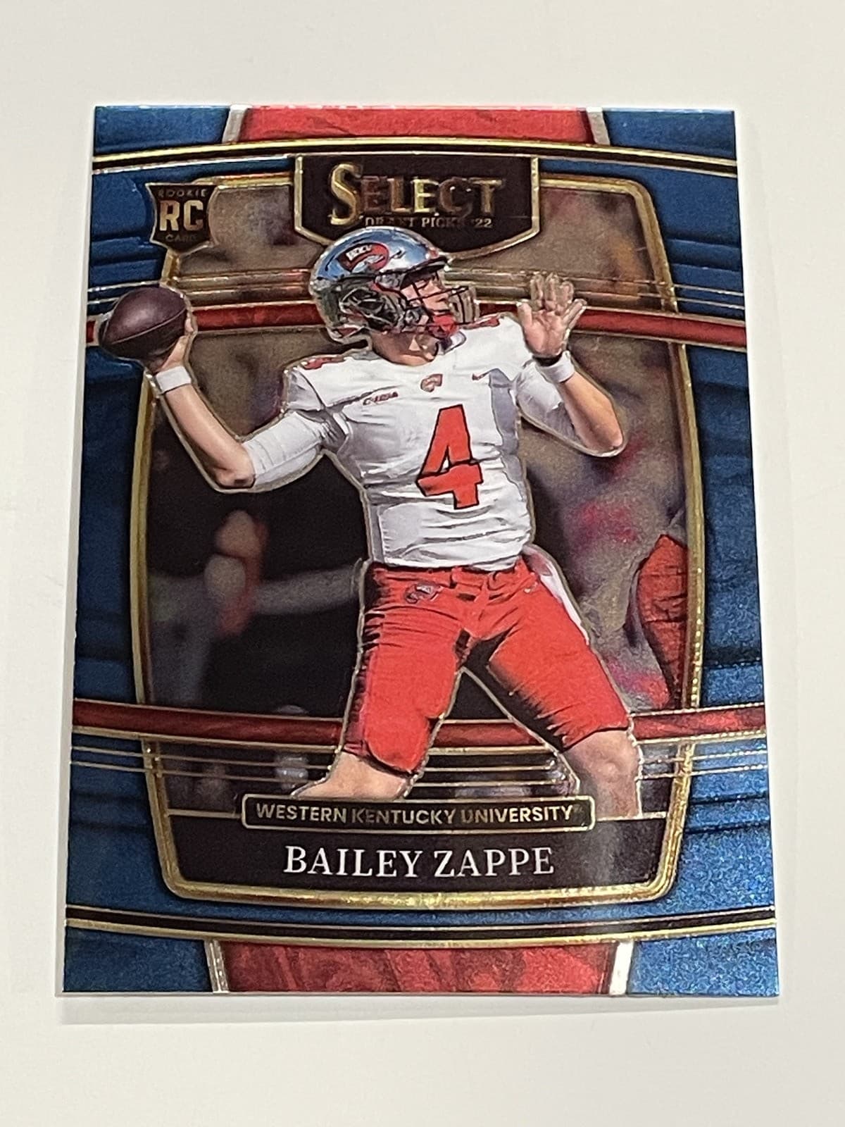 Bailey Zappe 2022 panini Panini Select Draft Picks