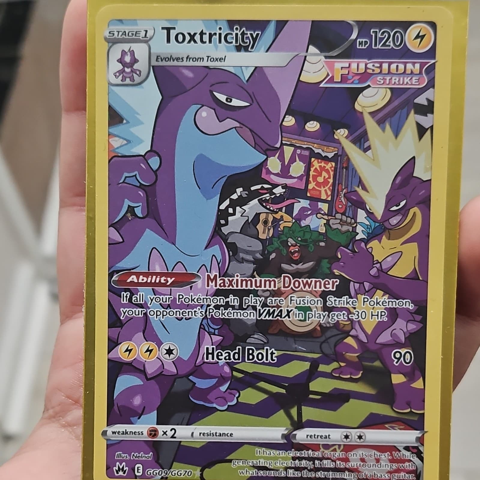 Toxtricity trading card
