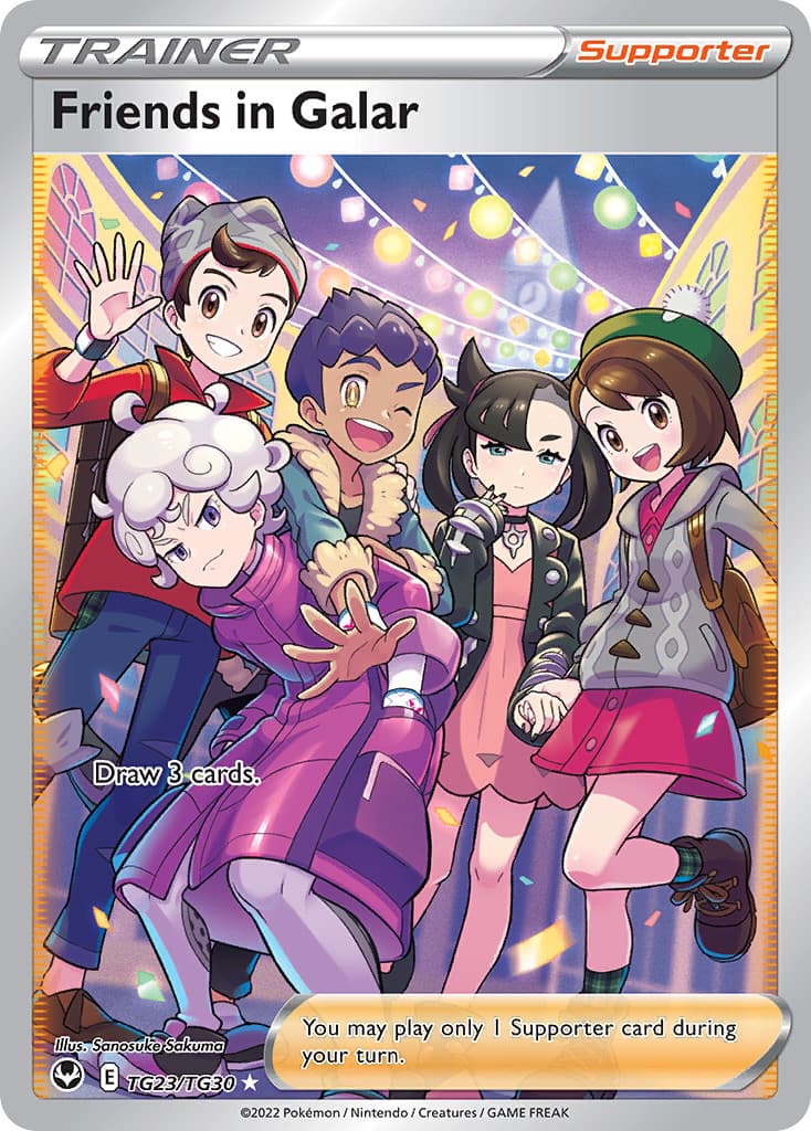 Friends in Galar trading card