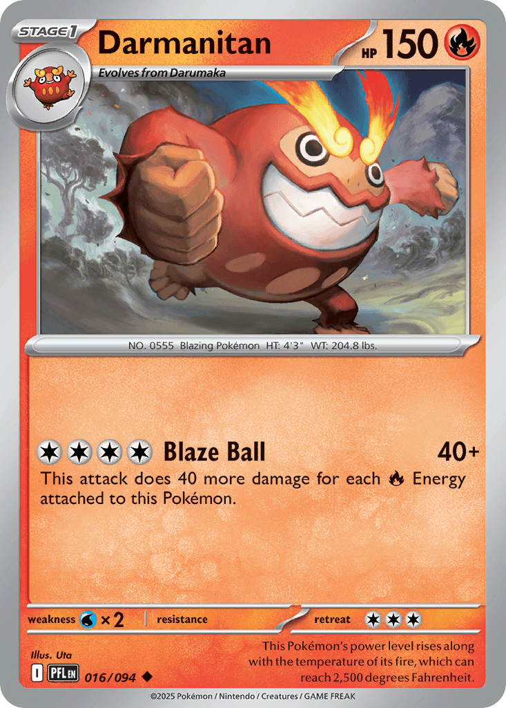 Darmanitan trading card