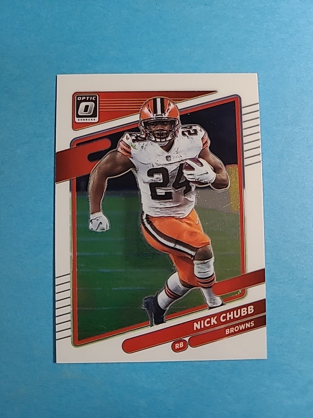 Nick Chubb 2021 panini Donruss Optic