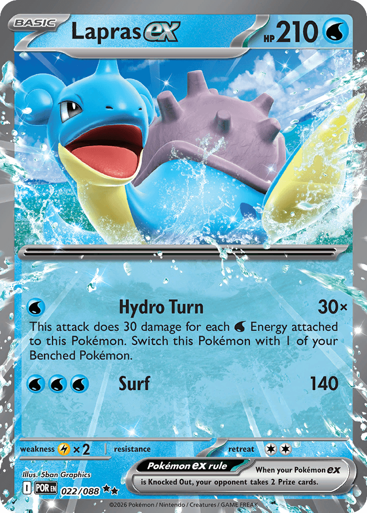 Lapras ex 2026 Pokemon