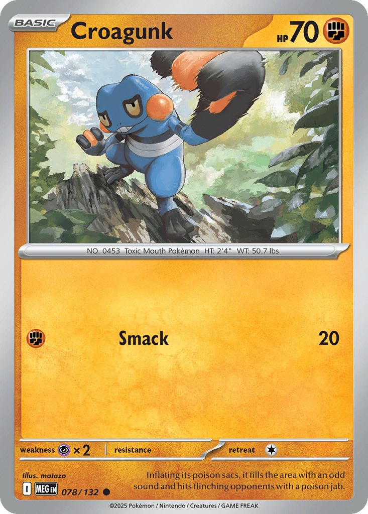 Croagunk trading card