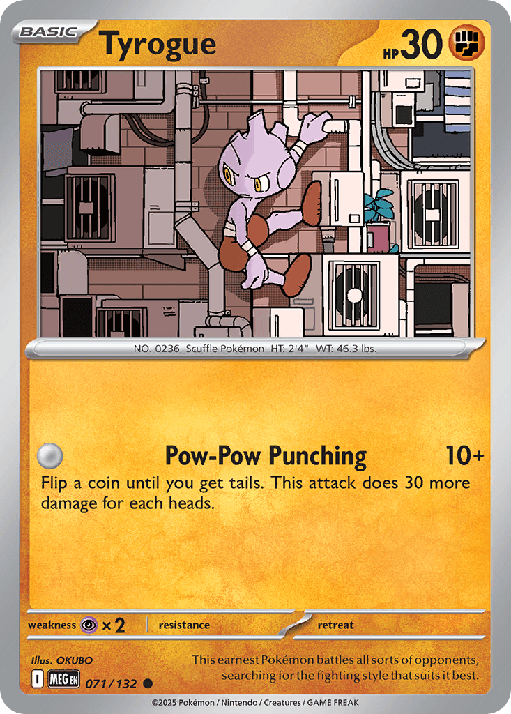 Tyrogue trading card