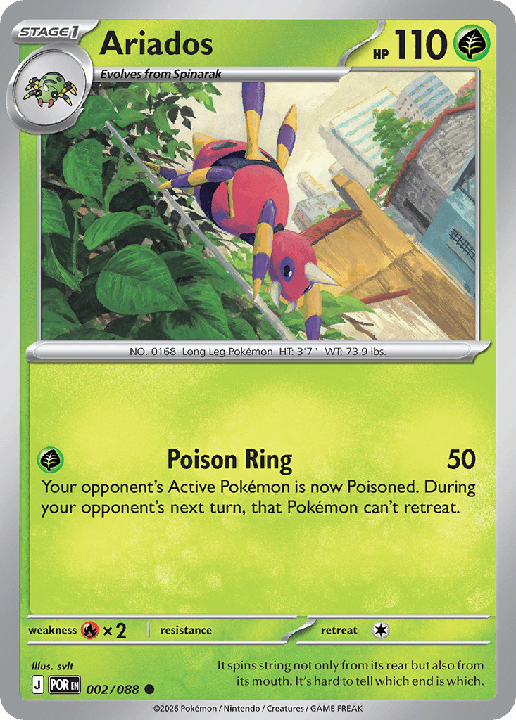 Ariados trading card