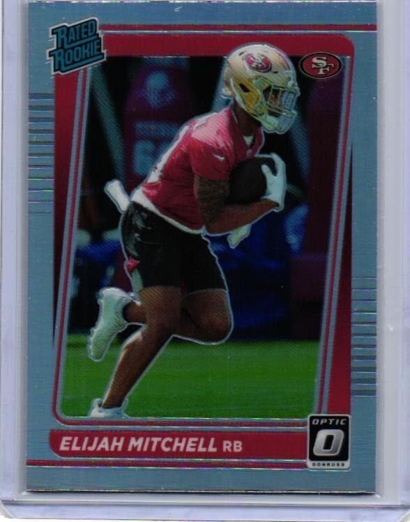 Elijah Mitchell trading card