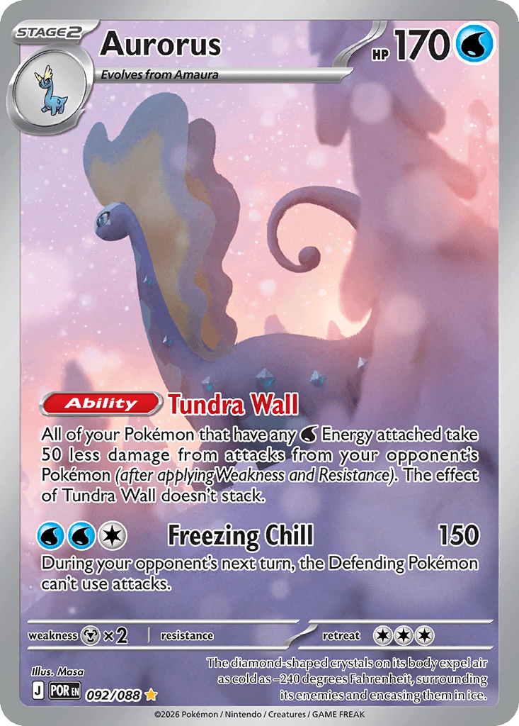 Aurorus trading card