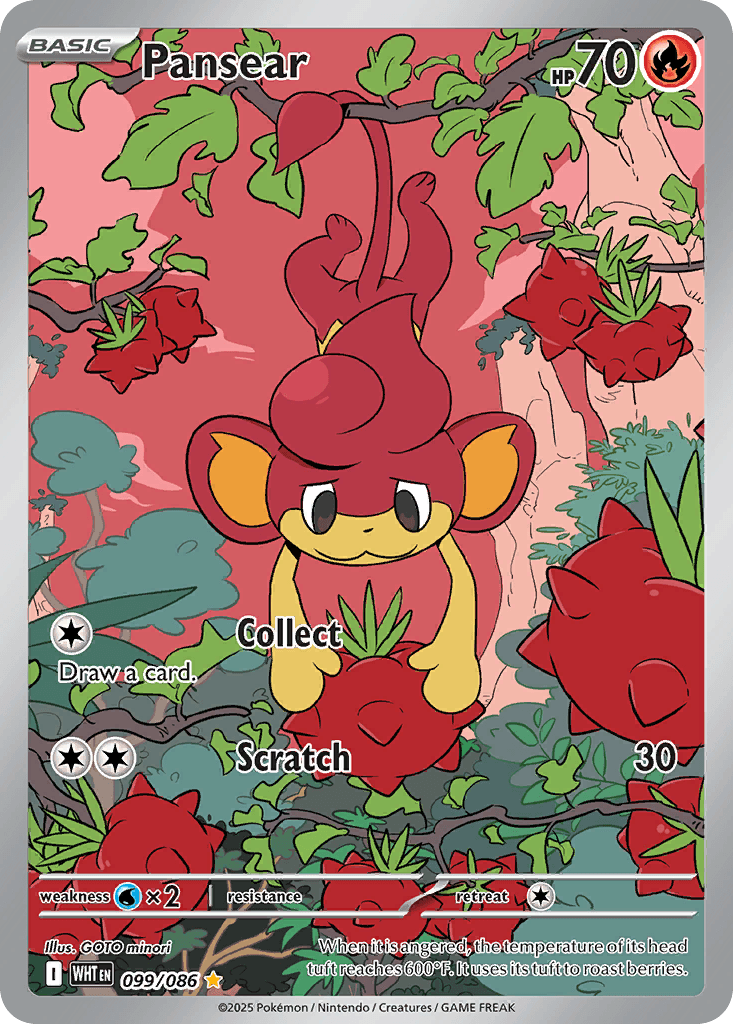 Pansear trading card