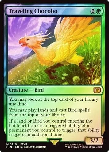 Traveling Chocobo trading card