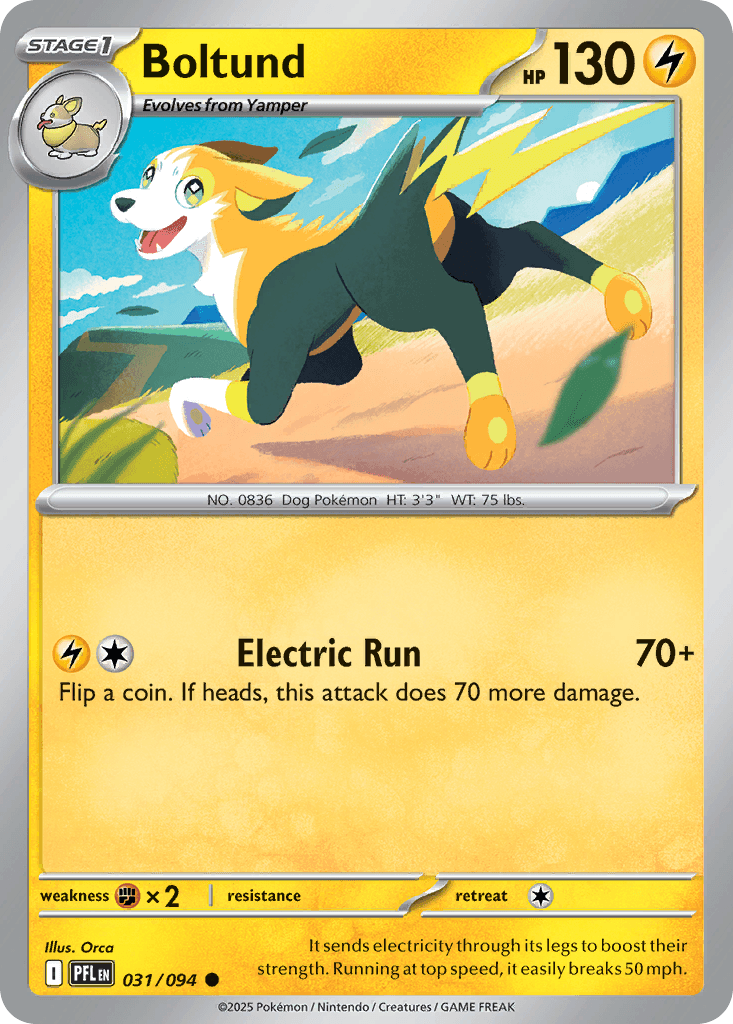 Boltund trading card