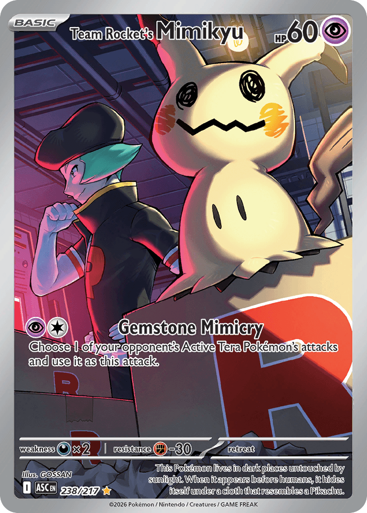 Team Rocket's Mimikyu 2026 Mega