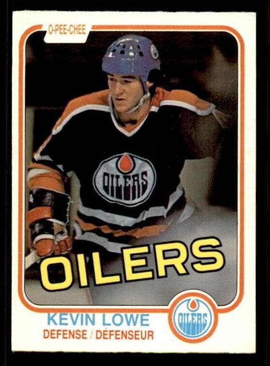 Kevin Lowe 1981 topps O-Pee-Chee