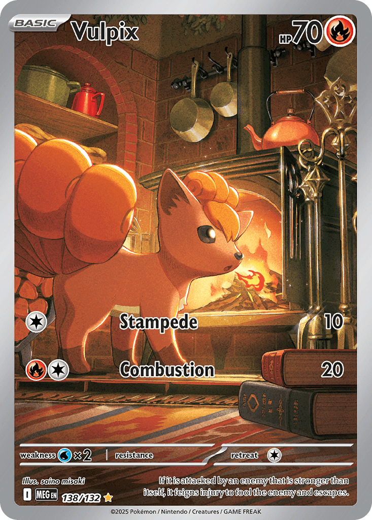 Vulpix trading card