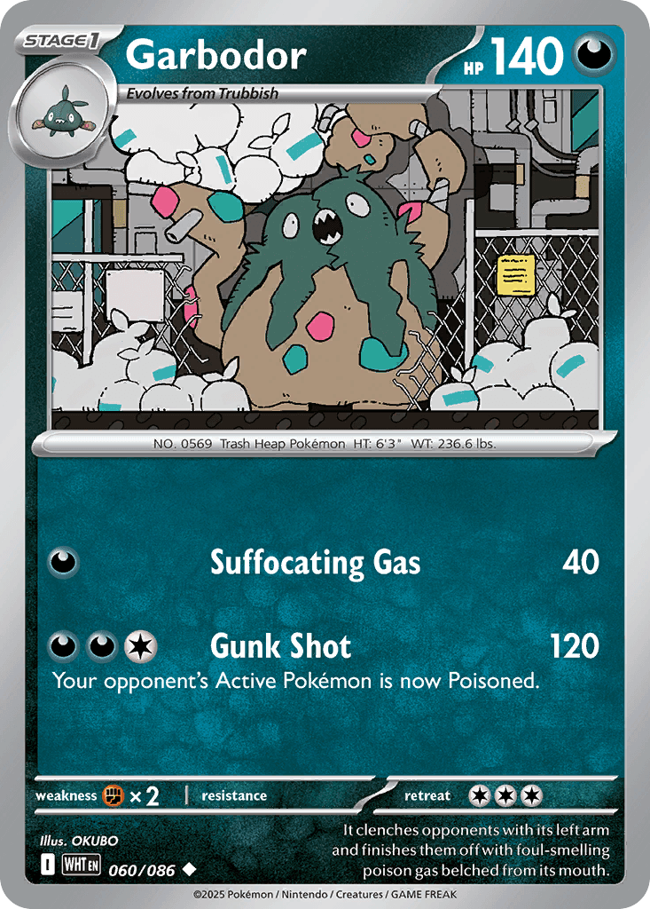 Garbodor trading card