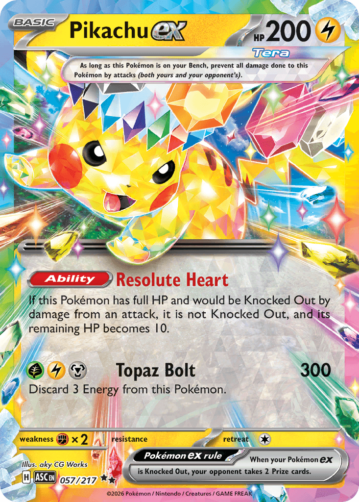 Pikachu ex 2026 Mega