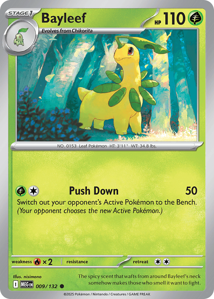 Bayleef trading card
